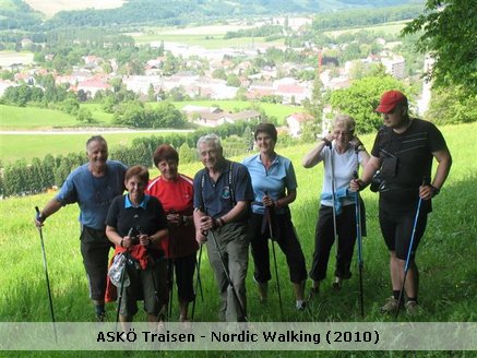 26. Mai 2010: Proisl-Denkmal, Radweg Richtung Lilienfeld, Wallfahrerweg, bei Fa.Neumann über Traisensteg, Bundesstraße, nach Franzosenkeller links zum Bauernhaus Stritzl (Eichberger), übers Tiefental zurück, Reisenbergsiedlung, Wallentin, Kulmhofsiedlung, über die Bundesstraße, Albert Schweizer Gasse zurück zum Proisl-Denkmal.