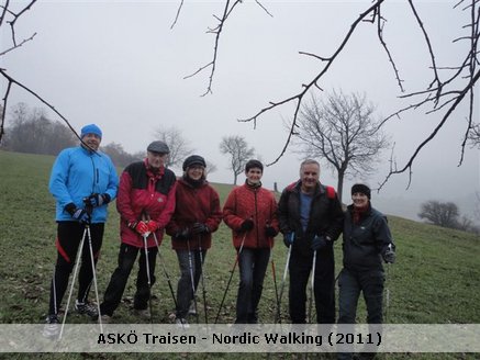 Die wöchentliche NW-Tour am 16.11.2011 : Wir starten v. Proisldenkmal, Traisendamm nach Scheibmühl - Scheibm.Sdlg. - &uumml;ber die Straße hinauf zum Wadura - runter zum Berger - da vorbei - runter in die Kalkmühle - queren die Hainfelder Bundesstraße - Wiesenfeld - Traisenort - Sdlg.Traisen - über die Grailwiese zur Hainfelderstr. - Newag - Radweg wieder zurück zum Ausgangspunkt.