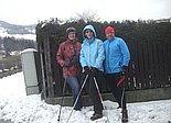 Nordic Walking am 02.02.2011: Bei kaltem Wetter und einer kleinen Brise Wind wagten sich 3 Personen mit ihren Nordic Walking Stöcken von Traisen nach Wiesenfeld und über den Hubhof nach Traisen zurück.